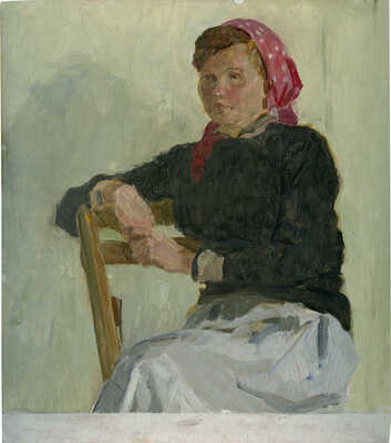 Лысенко Андрей Гаврилович. Сидящая на стуле. Этюд